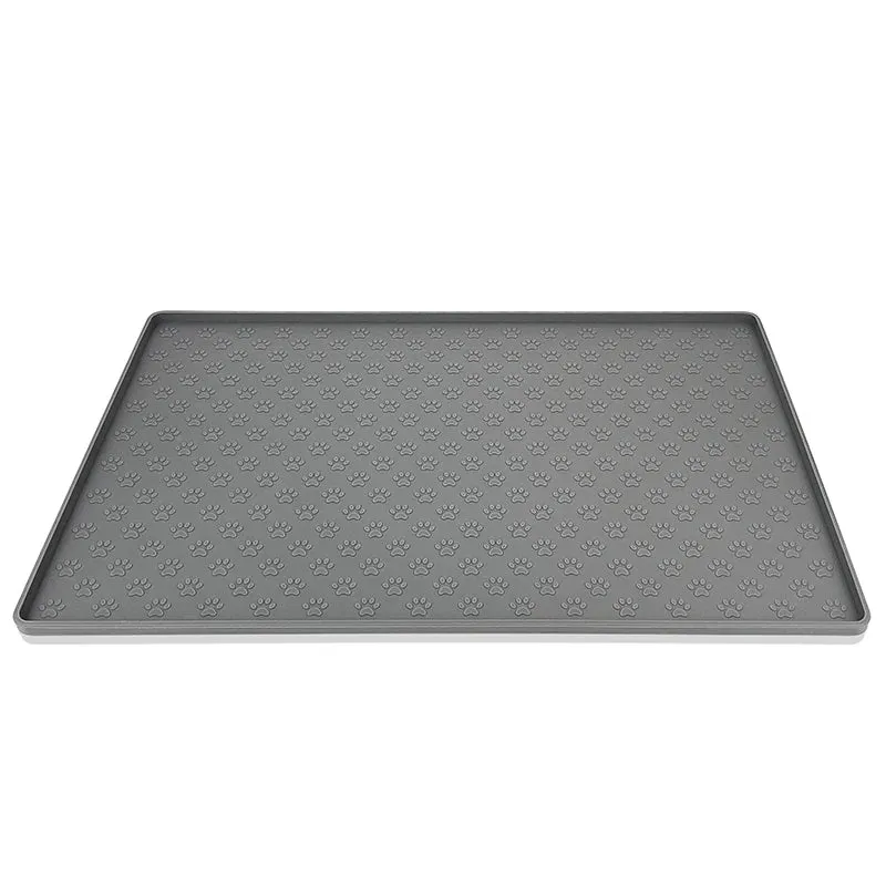 Waterproof Pet Food Placemat for Food and Water bowl - Feed Mat - Cat Dog - Non-Slip Silicone Mat - Pet Bowl Pad Feeder Mats