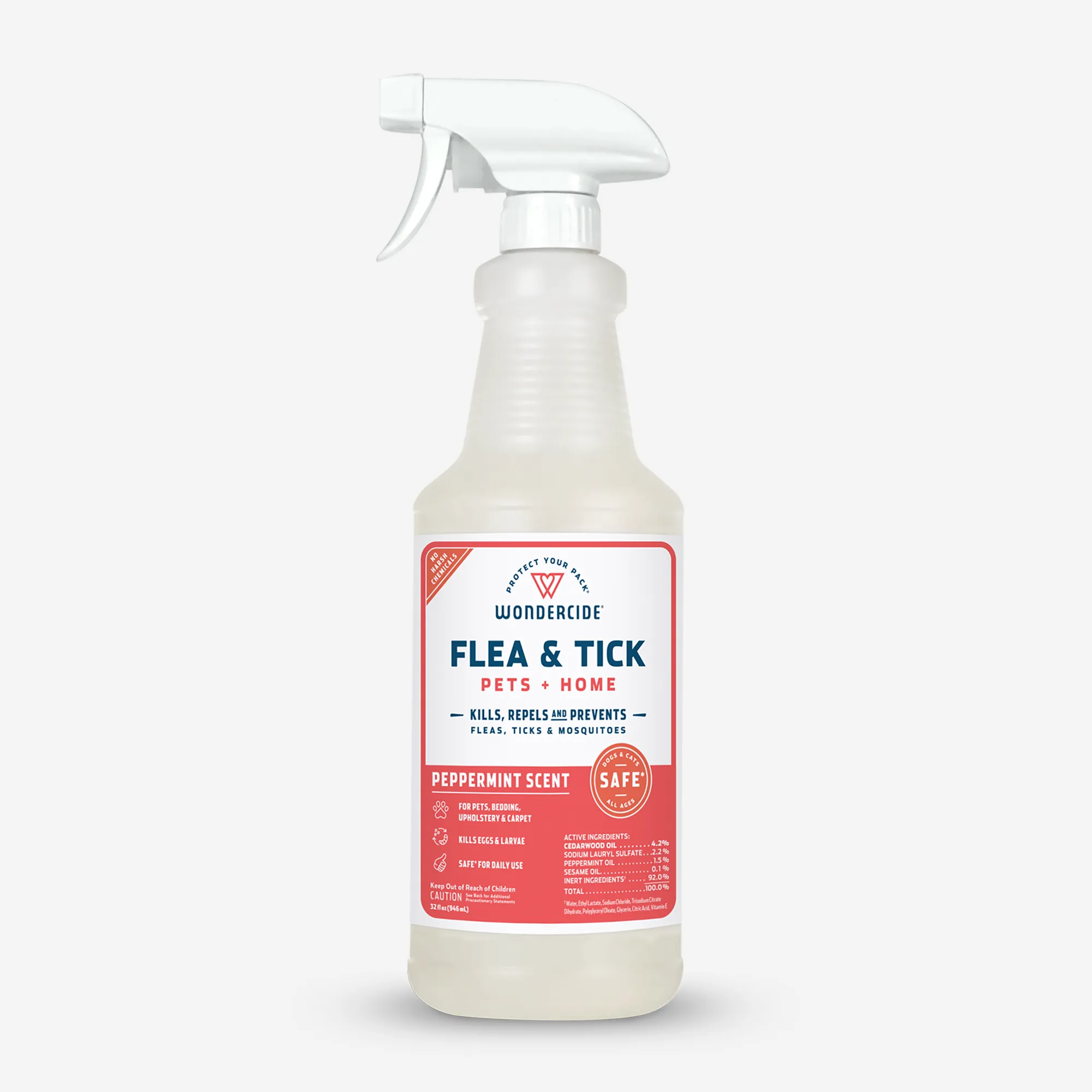 Wondercide Peppermint Scent Flea & Tick Spray for Pets
